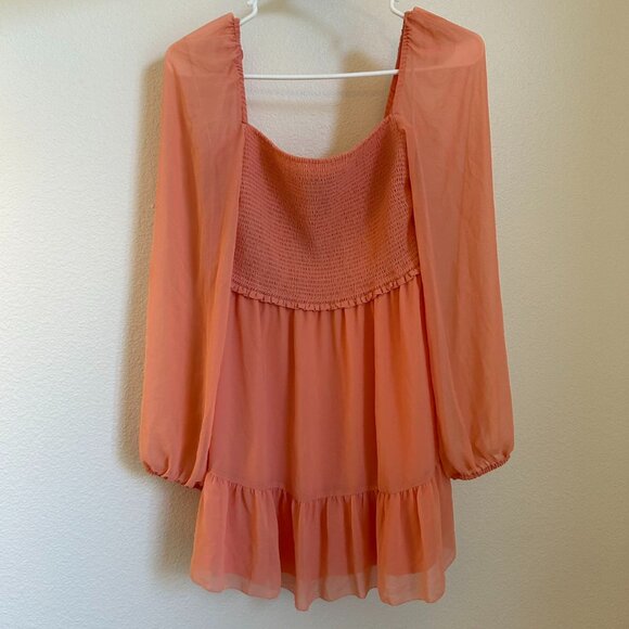 Aritzia Dresses & Skirts - ✨ SALE Aritzia Wilfred Tempest Mini Dress Medium Peach